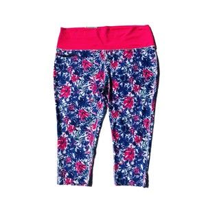 Reel Legends High Waisted Swim Legging Cropped Length UPF 50+ Women's Size XL